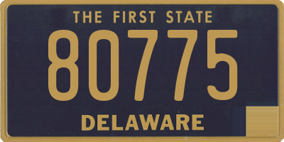 DE license plate 80775