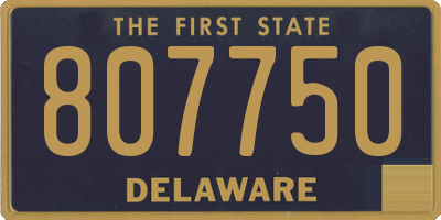 DE license plate 807750