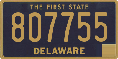 DE license plate 807755
