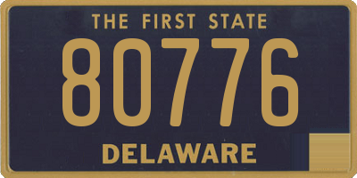 DE license plate 80776
