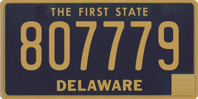 DE license plate 807779