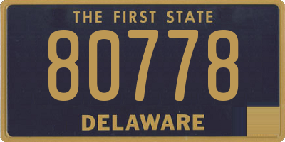 DE license plate 80778