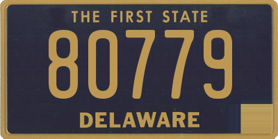 DE license plate 80779