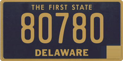 DE license plate 80780