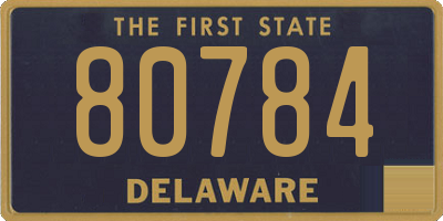 DE license plate 80784