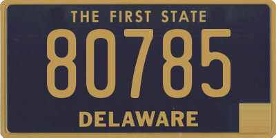 DE license plate 80785