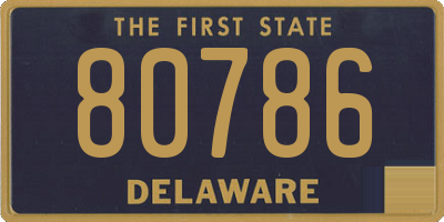 DE license plate 80786