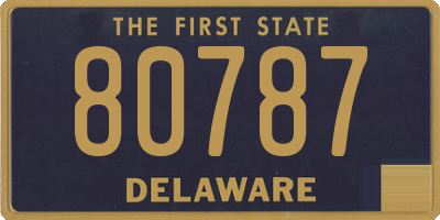 DE license plate 80787