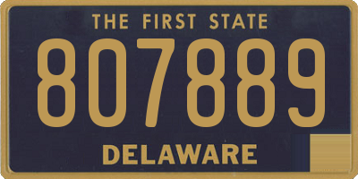 DE license plate 807889