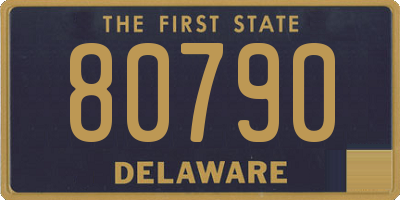 DE license plate 80790