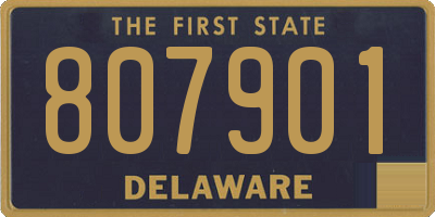 DE license plate 807901