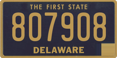 DE license plate 807908