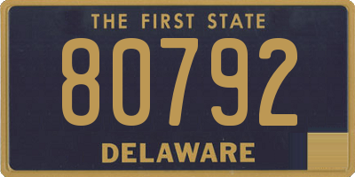 DE license plate 80792