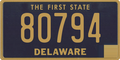 DE license plate 80794