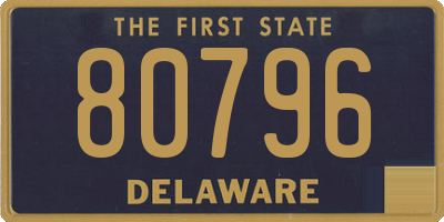 DE license plate 80796