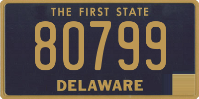 DE license plate 80799