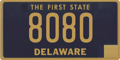 DE license plate 8080