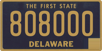 DE license plate 808000