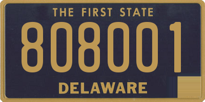 DE license plate 808001