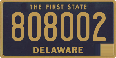 DE license plate 808002