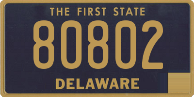DE license plate 80802