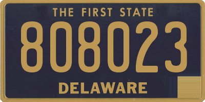 DE license plate 808023