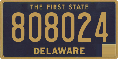DE license plate 808024