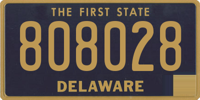 DE license plate 808028