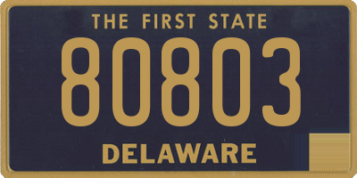 DE license plate 80803
