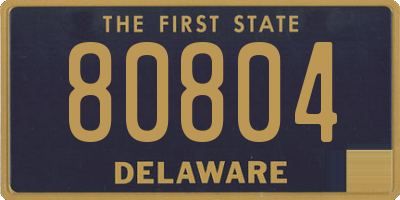 DE license plate 80804