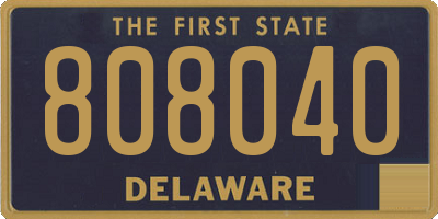 DE license plate 808040