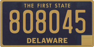 DE license plate 808045