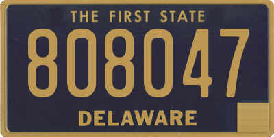 DE license plate 808047