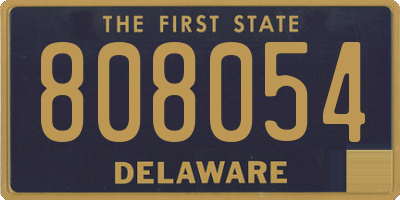 DE license plate 808054