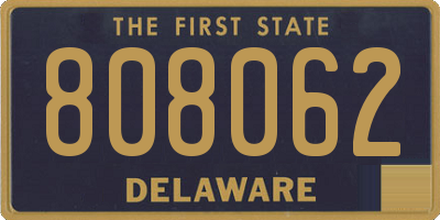 DE license plate 808062