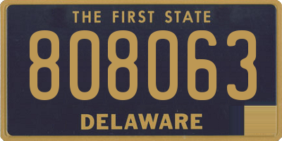 DE license plate 808063