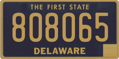 DE license plate 808065