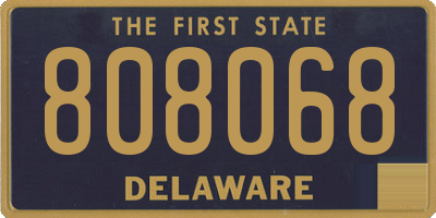DE license plate 808068