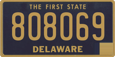 DE license plate 808069