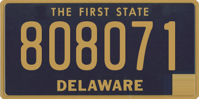 DE license plate 808071