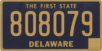 DE license plate 808079