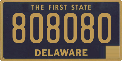 DE license plate 808080