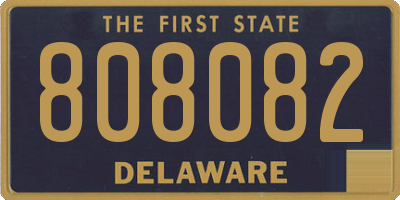 DE license plate 808082