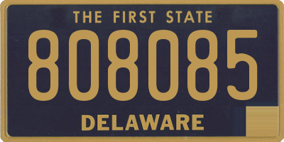 DE license plate 808085
