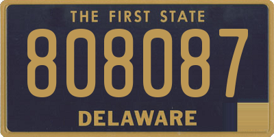 DE license plate 808087