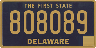 DE license plate 808089