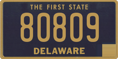 DE license plate 80809