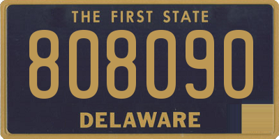 DE license plate 808090
