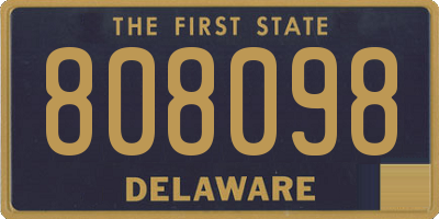 DE license plate 808098
