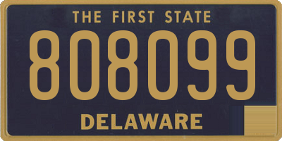 DE license plate 808099